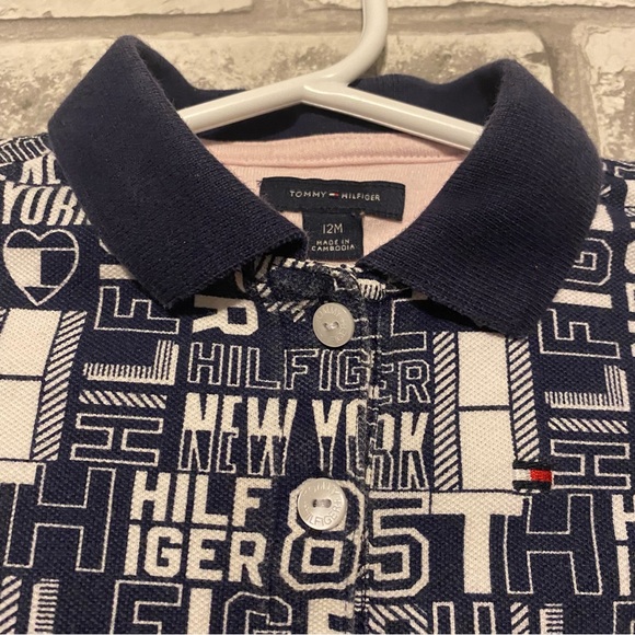 Tommy Hilfiger Spell-Out Dress Size 12 Months - Picture 4 of 8